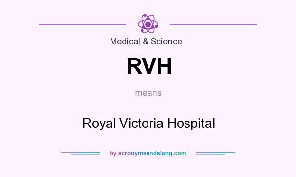 What does RVH mean? It stands for Royal Victoria Hospital