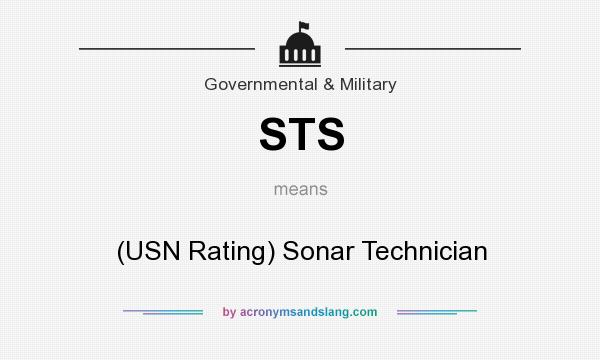 What does STS mean? It stands for (USN Rating) Sonar Technician