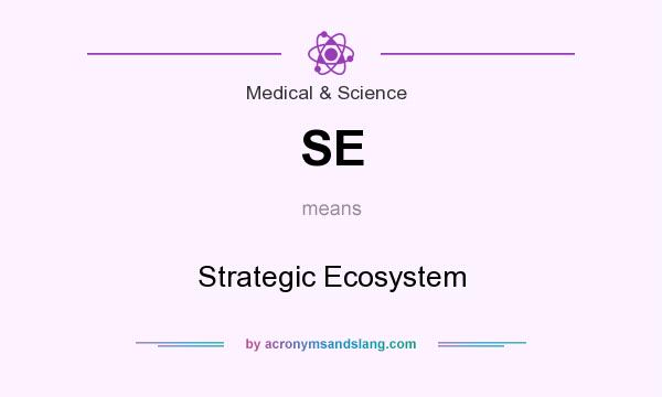 What does SE mean? It stands for Strategic Ecosystem