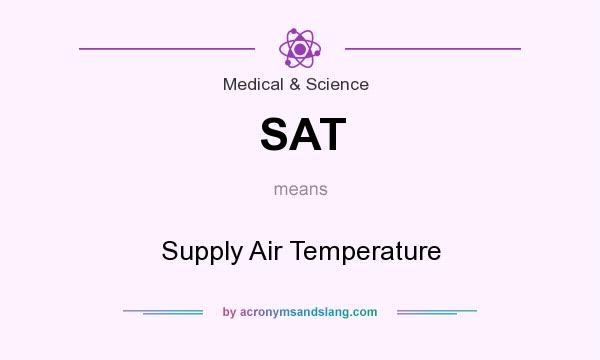 What does SAT mean? It stands for Supply Air Temperature