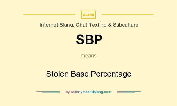 What does SBP mean? It stands for Stolen Base Percentage