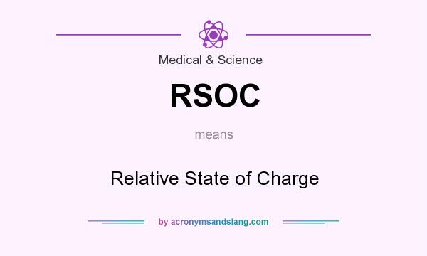 What does RSOC mean? It stands for Relative State of Charge