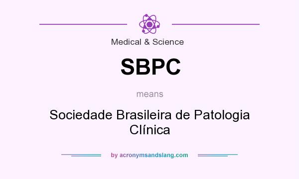 What does SBPC mean? It stands for Sociedade Brasileira de Patologia Clínica