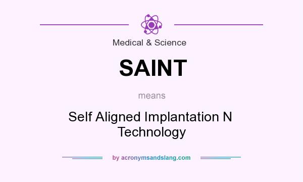 What does SAINT mean? It stands for Self Aligned Implantation N  Technology