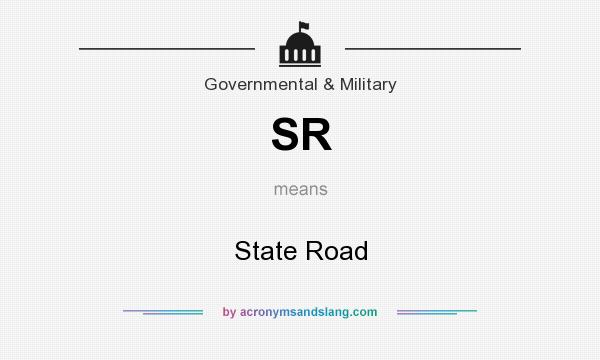What does SR mean? It stands for State Road