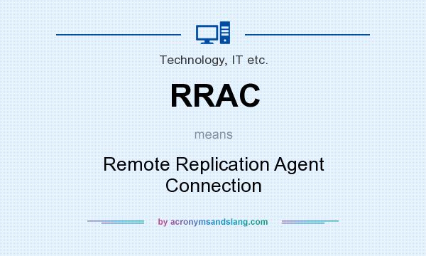 What does RRAC mean? It stands for Remote Replication Agent Connection