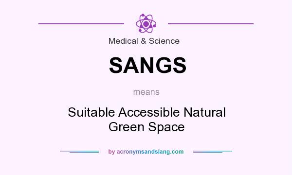 What does SANGS mean? It stands for Suitable Accessible Natural Green Space