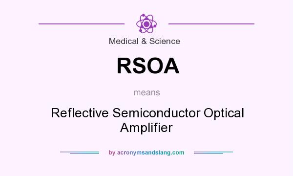 What does RSOA mean? It stands for Reflective Semiconductor Optical Amplifier