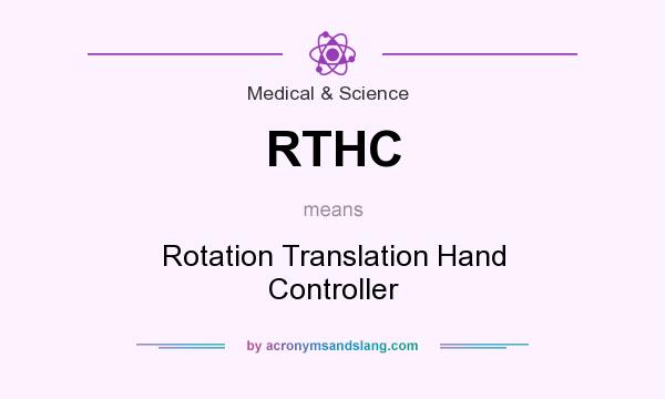 What does RTHC mean? It stands for Rotation Translation Hand Controller