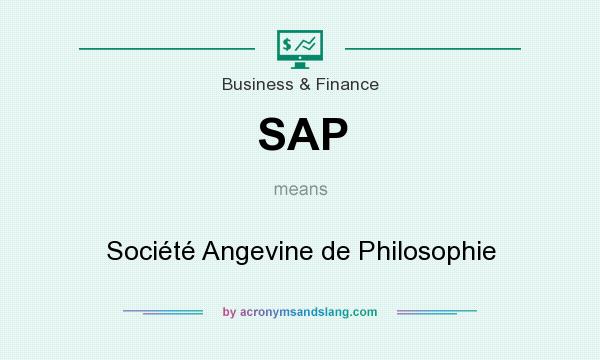 What does SAP mean? It stands for Société Angevine de Philosophie