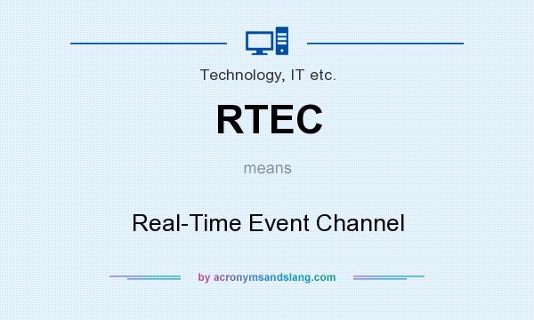 What does RTEC mean? It stands for Real-Time Event Channel