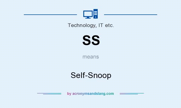 What does SS mean? It stands for Self-Snoop
