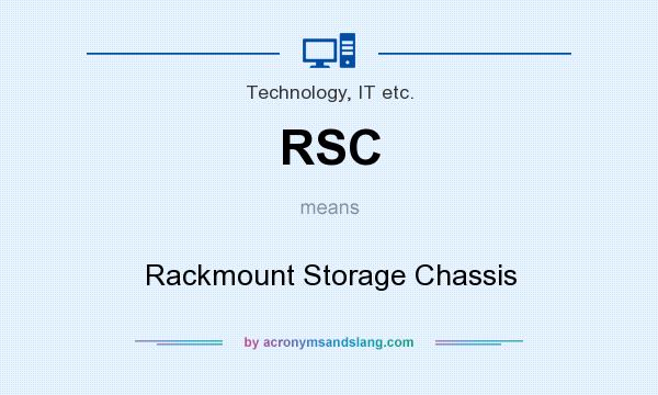 What does RSC mean? It stands for Rackmount Storage Chassis