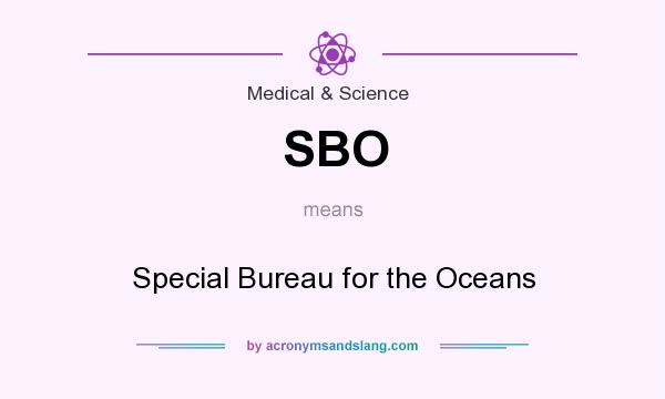 What does SBO mean? It stands for Special Bureau for the Oceans