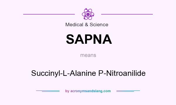 What does SAPNA mean? It stands for Succinyl-L-Alanine P-Nitroanilide