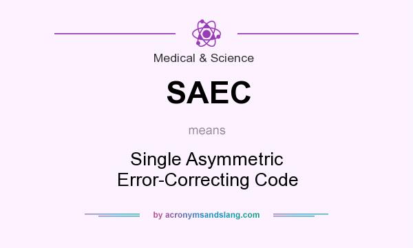 What does SAEC mean? It stands for Single Asymmetric Error-Correcting Code