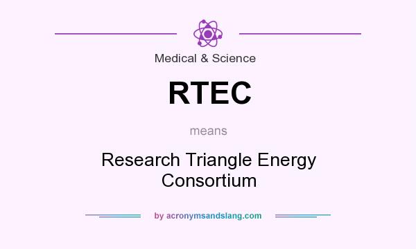 What does RTEC mean? It stands for Research Triangle Energy Consortium