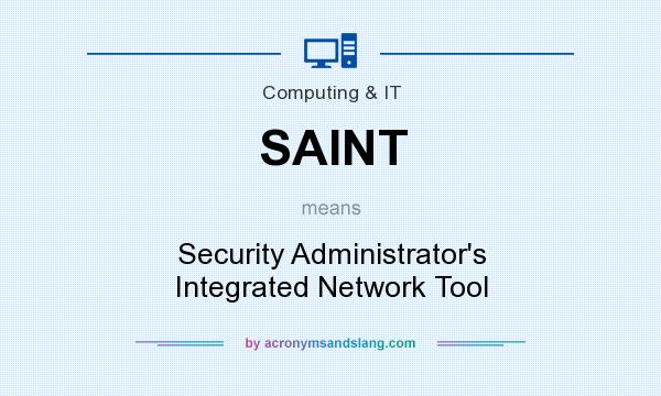 What does SAINT mean? It stands for Security Administrator`s Integrated Network Tool