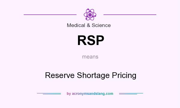 What does RSP mean? It stands for Reserve Shortage Pricing