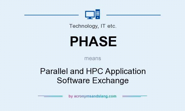 What does PHASE mean? It stands for Parallel and HPC Application Software Exchange