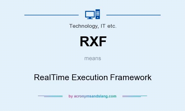 What does RXF mean? It stands for RealTime Execution Framework