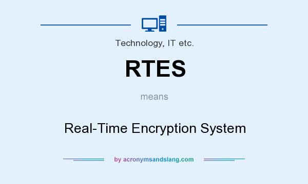 What does RTES mean? It stands for Real-Time Encryption System