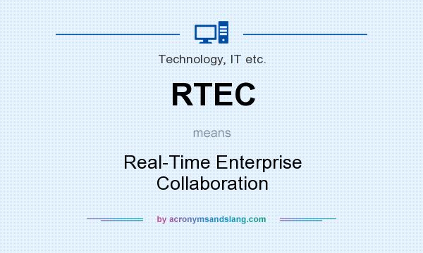 What does RTEC mean? It stands for Real-Time Enterprise Collaboration