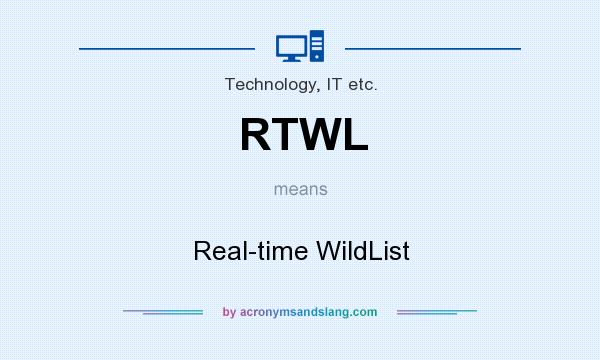 What does RTWL mean? It stands for Real-time WildList