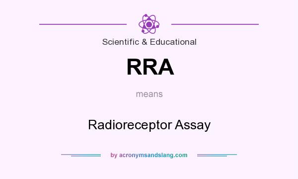 What does RRA mean? It stands for Radioreceptor Assay