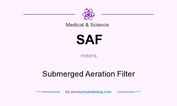 What does SAF mean? It stands for Submerged Aeration Filter