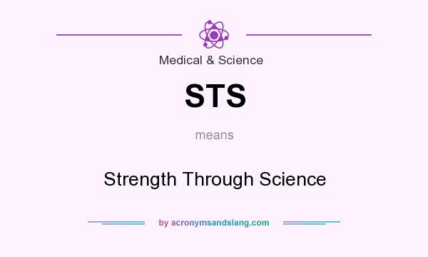 What does STS mean? It stands for Strength Through Science