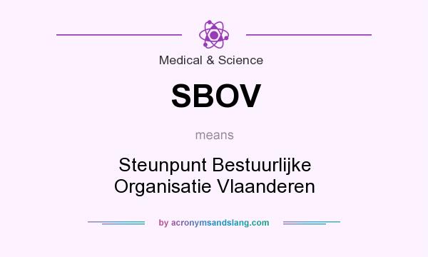 What does SBOV mean? It stands for Steunpunt Bestuurlijke Organisatie Vlaanderen