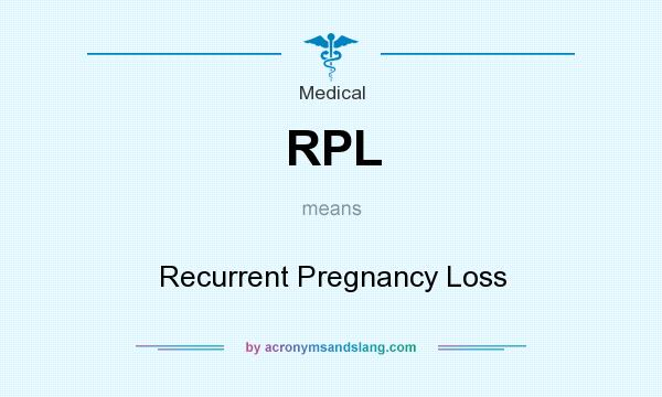 What does RPL mean? It stands for Recurrent Pregnancy Loss