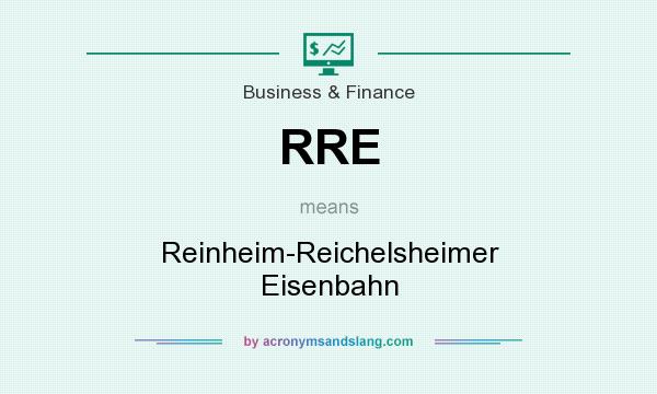 What does RRE mean? It stands for Reinheim-Reichelsheimer Eisenbahn
