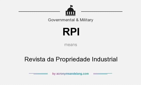 What does RPI mean? It stands for Revista da Propriedade Industrial