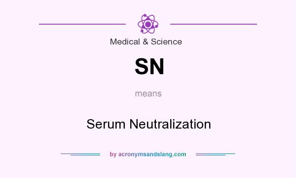 What does SN mean? It stands for Serum Neutralization