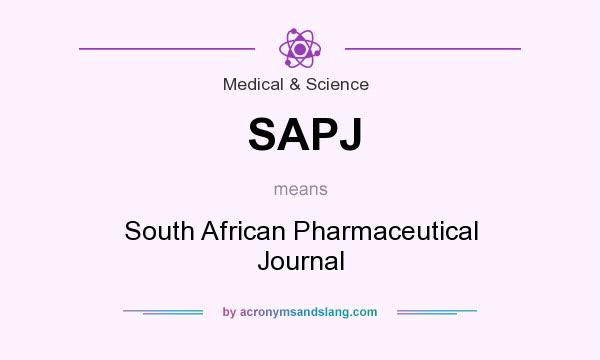 What does SAPJ mean? It stands for South African Pharmaceutical Journal