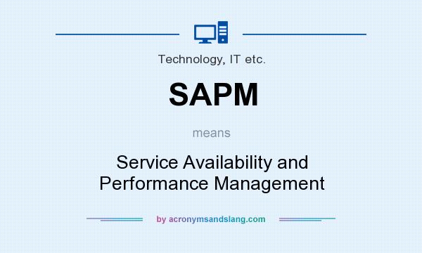 What does SAPM mean? It stands for Service Availability and Performance Management