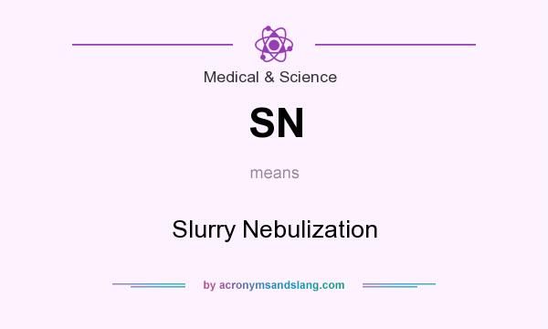 What does SN mean? It stands for Slurry Nebulization