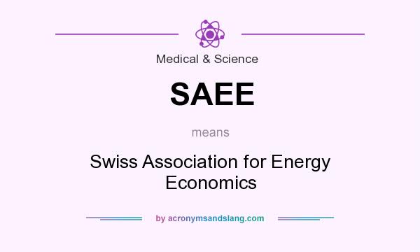 What does SAEE mean? It stands for Swiss Association for Energy Economics