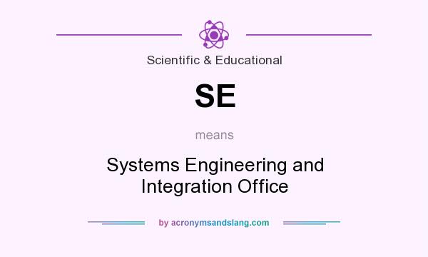 What does SE mean? It stands for Systems Engineering and Integration Office