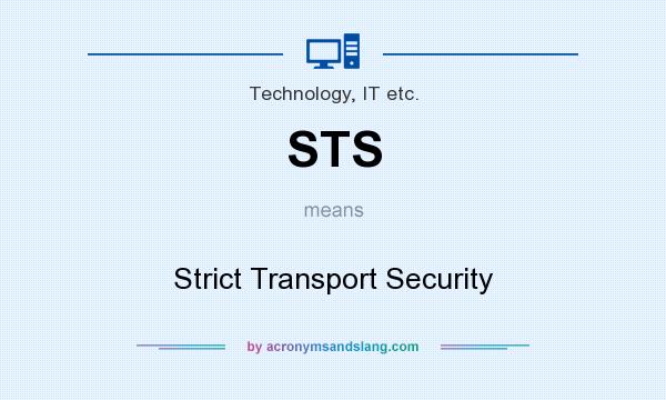 What does STS mean? It stands for Strict Transport Security
