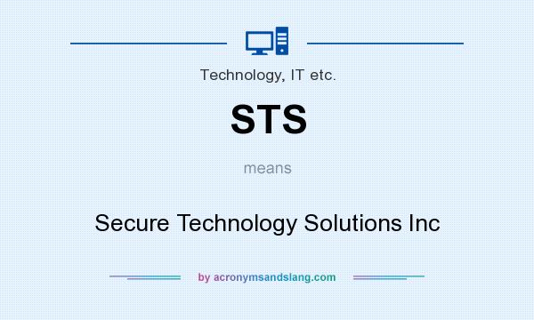 What does STS mean? It stands for Secure Technology Solutions Inc