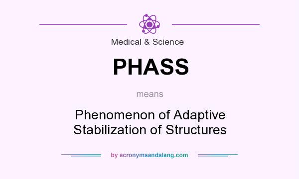 What does PHASS mean? It stands for Phenomenon of Adaptive Stabilization of Structures