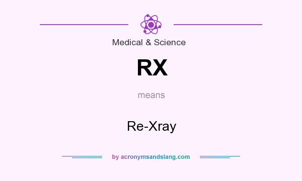 What does RX mean? It stands for Re-Xray