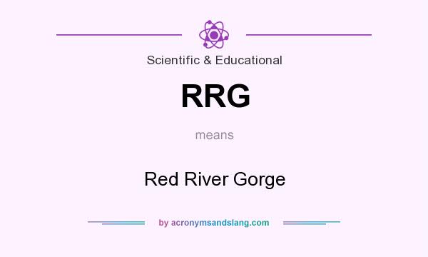 What does RRG mean? It stands for Red River Gorge