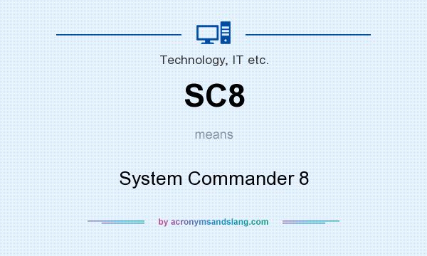 What does SC8 mean? It stands for System Commander 8