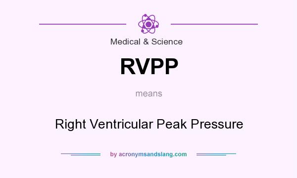 What does RVPP mean? It stands for Right Ventricular Peak Pressure