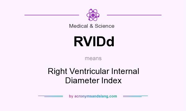 What does RVIDd mean? It stands for Right Ventricular Internal Diameter Index