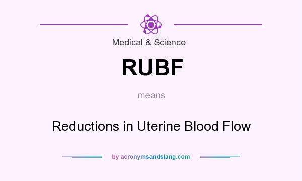 What does RUBF mean? It stands for Reductions in Uterine Blood Flow